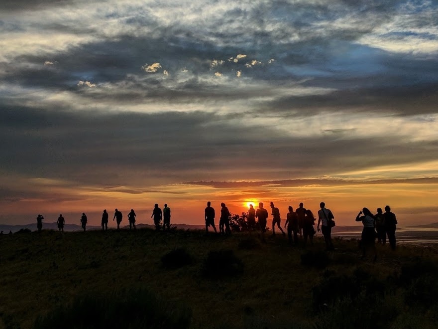 WR Trail top silhouette hikers - Cropped